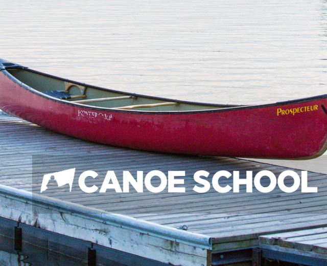 canoe school banner